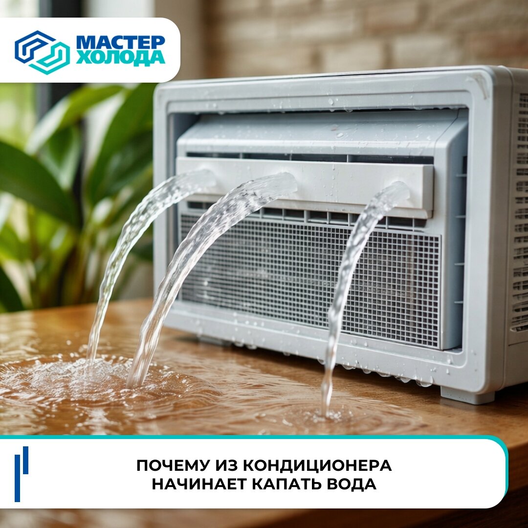 Почему из кондиционера течёт вода: причины и способы устранения